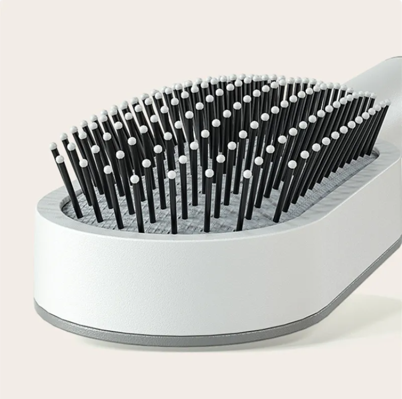 One-Click Clean Hairbrush